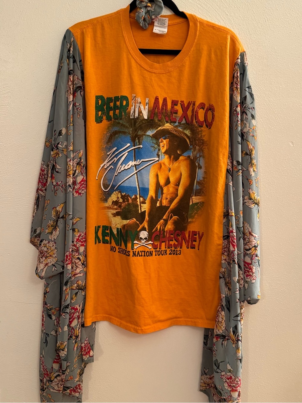 KENNY CHESNEY with added Kimono Sleeves. One size fits most